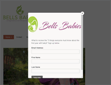 Tablet Screenshot of bellsbabies.com